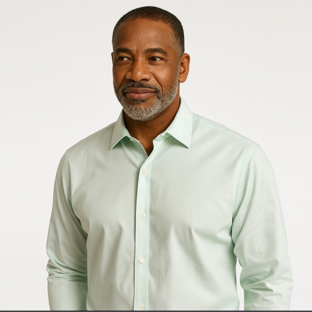 Michael Kors Men’s Light Green Dress Shirt